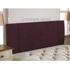 CROWNBEDSUK QUALITY PORTOBELLO CHENILLE HEADBOARD 2ft6,3ft,4ft,4ft6,5ft,6ft (2FT6 SMALL SINGLE, Aubergine)