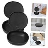 Ipetboom 4pcs Disc Case Cups Holder Case Black Plastic