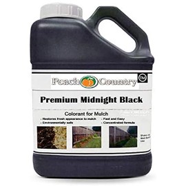 Peach Country Premium Mulch Color Concentrate - Qt, Gal, 2.5 Gal. - Your Choice - Midnight Black- 2.5 gallon