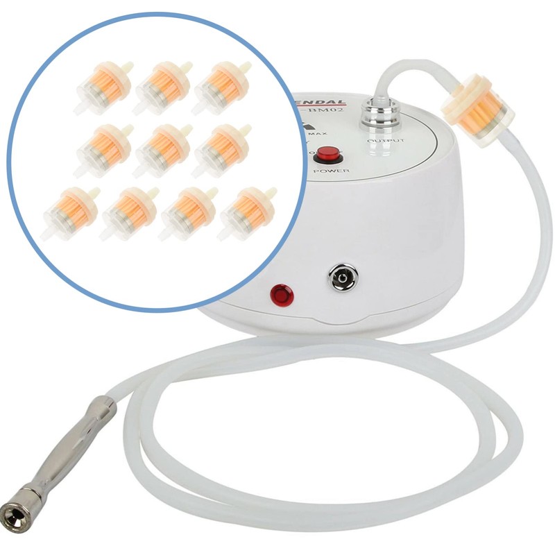 Lurrose 10 x Microdermabrasion Filter Vacuum Microdermabrasion Filter Tubes Microdermabrasion