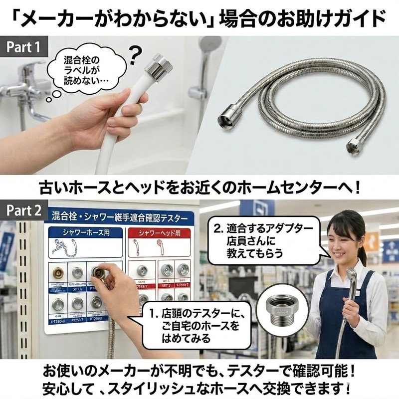 【Dermatologist-Supervised】Shower Hose 5.9 ft (1.6 m) Compatible with 10 Major