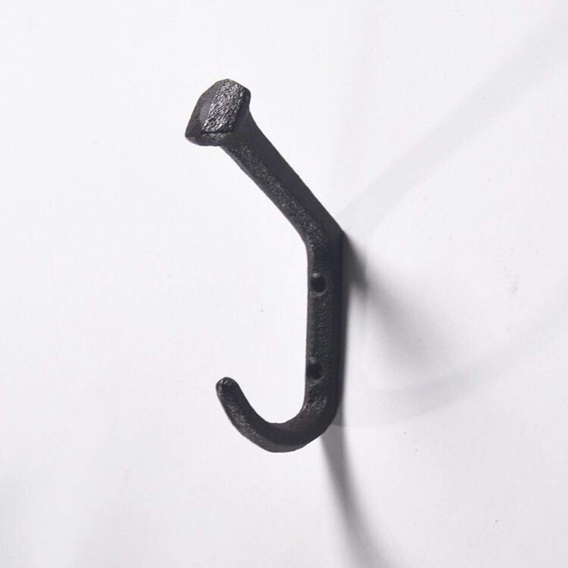 6 Pcs Wall Mounted Railroad Spike Coat Hooks with 12
