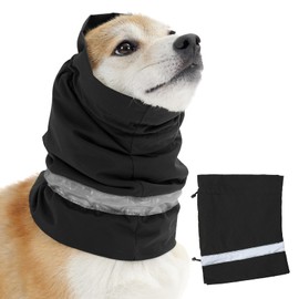 Kercynar Dog Ear Covers Waterproof for Bath, Thunderstorms, Dog Anxiety Relief Hat, Dog Windproof Reducing Noise Hat, Warm Dog Ear Cover Winter Hat