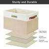 Bagnizer Large Collapsible Fabric Storage Bins with 3 Handles, Foldable