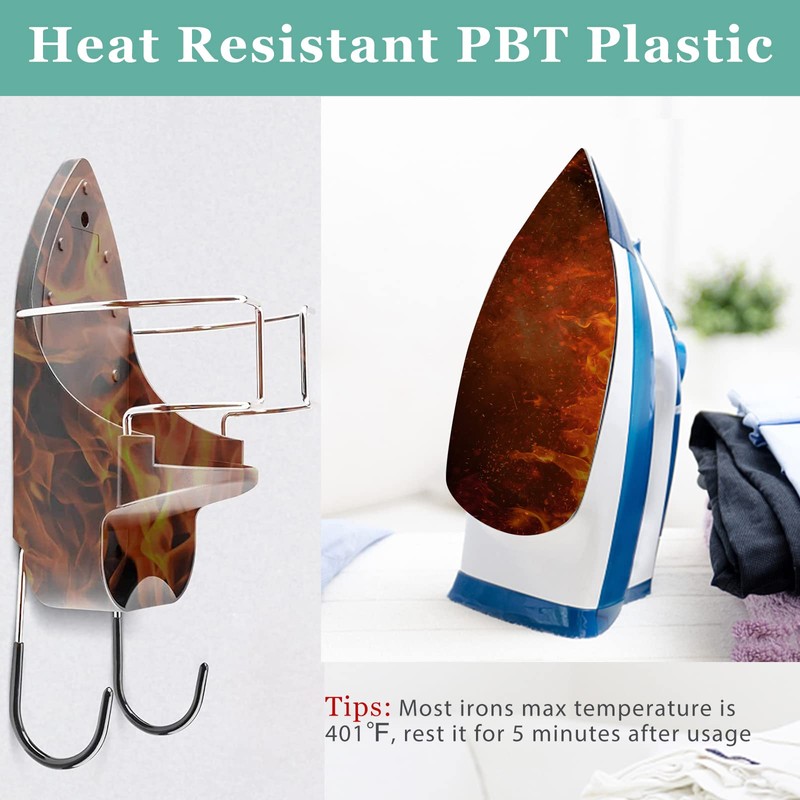 Ironing Board Hanger Wall Mount Electric Iron Holder Iron and