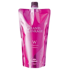 Milbon Grand Linkage Willow Luxe Shampoo, 13.5 fl oz (400 ml) Refill