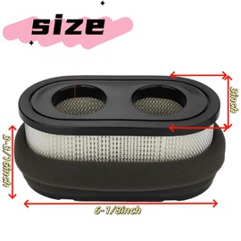 2Pcs SS5000 Air Filter Fits for Exmark Toro TimeCutter 42 inch and 50 inch V-Twin Engine Riding Mowe Engine SS4225 MX5000 SW5000 74657 74661 74667 74675 74680 74723 74726 74731 127-9252 136-7806