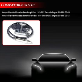 YINAVAGAD A0101532228 5WK97338A Inlet NOx Sensor for Benz for Freightliner Cascadia 2012-2022, for Western Star 2016-2022, Upstream Inlet Nitrogen Oxide Sensor for DDE Detroit Diesel DD13 DD15 DD16