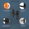 EAI Internal Bathroom Door Handle Set - Matt Black |