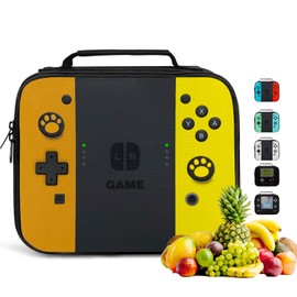 JIRAIKEI Insulated Lunch Box for Boys Girls, Game Lunch Bag for Work Office Travel Picnic Hiking Beach, Waterproof Leakproof Portable Fits Most Lunch Bento Boxes