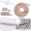 3Pairs Rhinestone Round Shoe Laces, 55'' Bling Bling Crystal Rhinestone