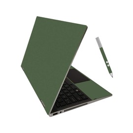 MightySkins Skin for HP Pavilion x360 14" (2020) - Solid Olive | Protective, Durable, and Unique Vinyl Decal wrap Cover | Easy to Apply, Remove, and Change Styles | Made in The USA