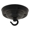 ElekTek 108mm Diameter Ceiling Rose with Hook Metallic Finishes Powder