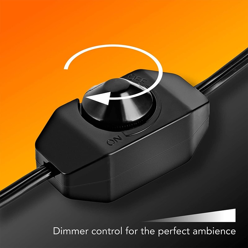 wininks 6FT Salt Lamp Cord Inline Dimmer Control Switch with