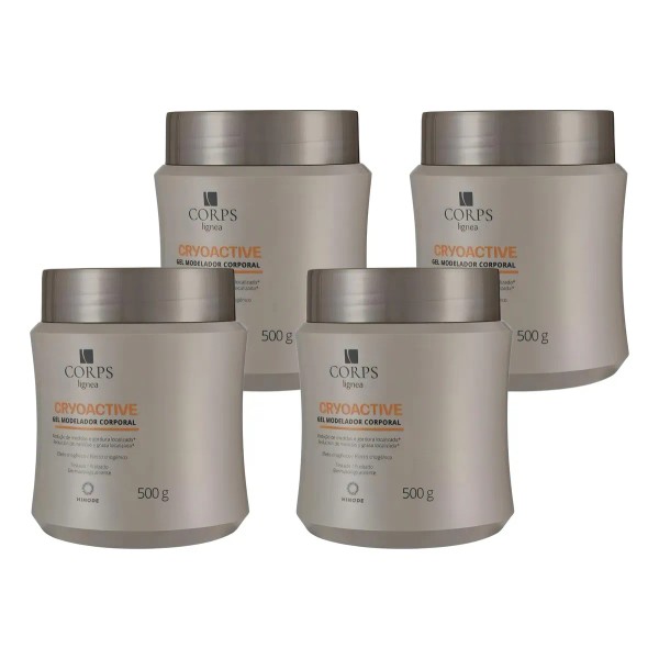 Gel Reductor CryoActive Hinode Corps ×4 | Efecto Frío Mentolado