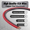 InstallGear 8 Gauge Wire (50ft) Copper Clad Aluminum CAA -