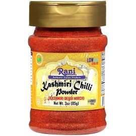 Rani Kashmiri Chilli Powder (Deggi Mirch, Low Heat) Ground Indian Spice 3oz