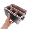 Ciieeo Multi-purpose Storage Box Wooden Compartment Organizer Perfect for Remote