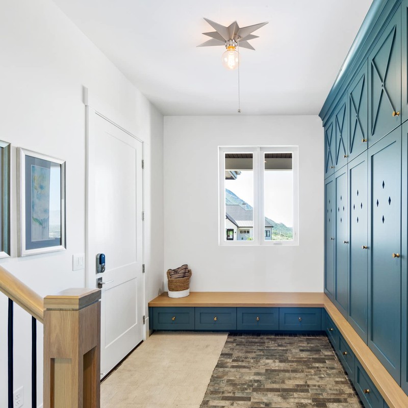 VILUXY Flush Mount Ceiling Light, Satin Nickel Star Light Fixtures