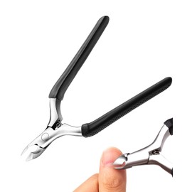 FUGLUS 1pcs Profi Nagelhautzange, Scharf Nagelhautentferner Hautzange aus Edelstahl Rutschfestem Griff, Präzise Entfernung der Überschüssige Nagelhaut, Nagelhautschere Nagel- und Zehennagelpflege