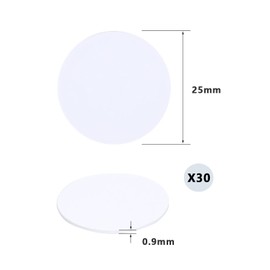 YFFSFDC NFC Tag NTAG215 Coin Type Card NFC Coin Circular Diameter 25mm 504 Bytes Compatible with Amiibo Shortcut App Compatible 30-Piece Set