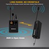 MICNAUX Wireless Lapel Microphone System with Headset & Lavalier Mics,