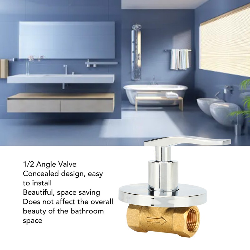 1/2 Angle Valve Copper Leakage Proof Concealed Installation Water Stop