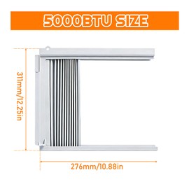 HUAREW Window Air Conditioner Side Panel with Frame