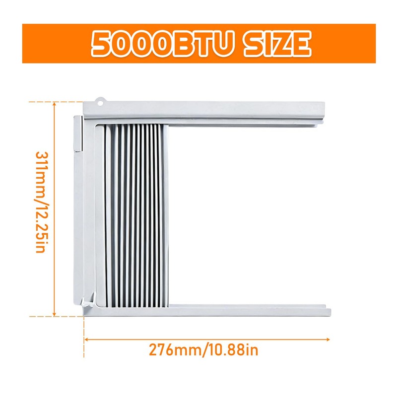 HUAREW Window Air Conditioner Side Panel with Frame