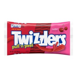 TWIZZLERS 🟢 New Twizzlers Pull N Peel Cherry Fruit Snack Candy Chewy Twists 14oz
