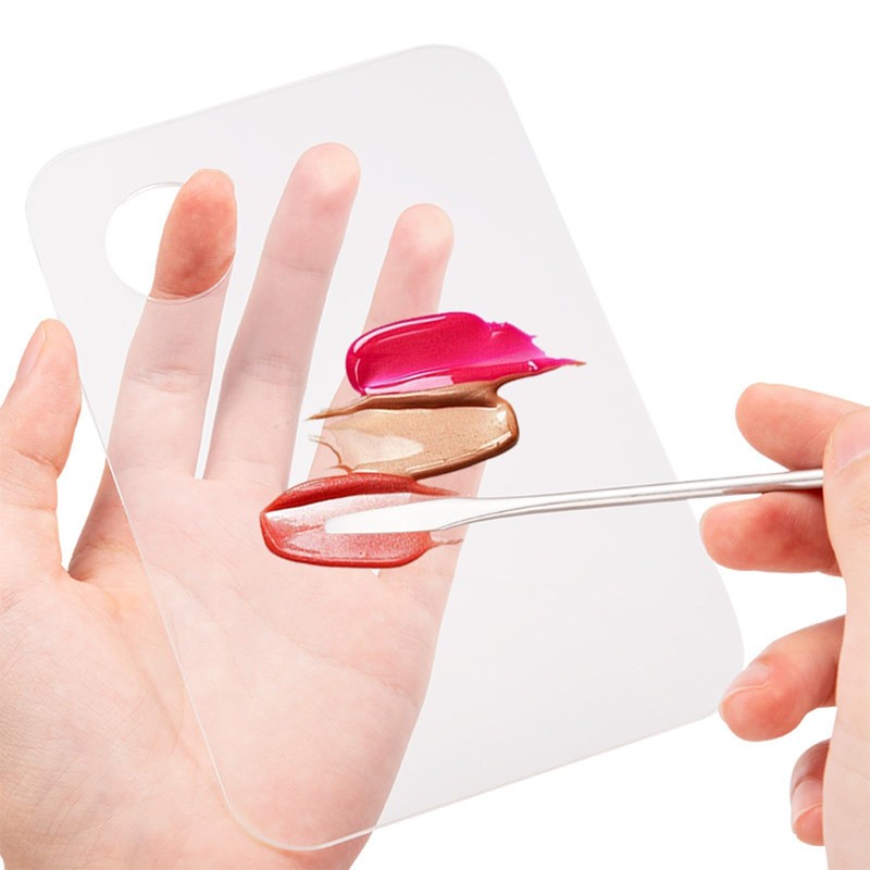 Mcduyant 2 Pcs Acrylic Makeup Palette Makeup Mixing Tray with
