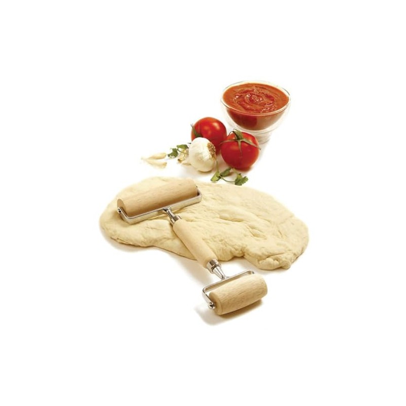 Norpro Wood Pastry/Pizza Roller 4.25in/10.5cm