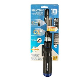 Maxtech 50344MX 10 in 1 QL3 Ratcheting S/D Set, Black/Blue