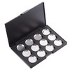 Allwon Empty Magnetic Eyeshadow Makeup Palette with 12Pcs 26mm Round