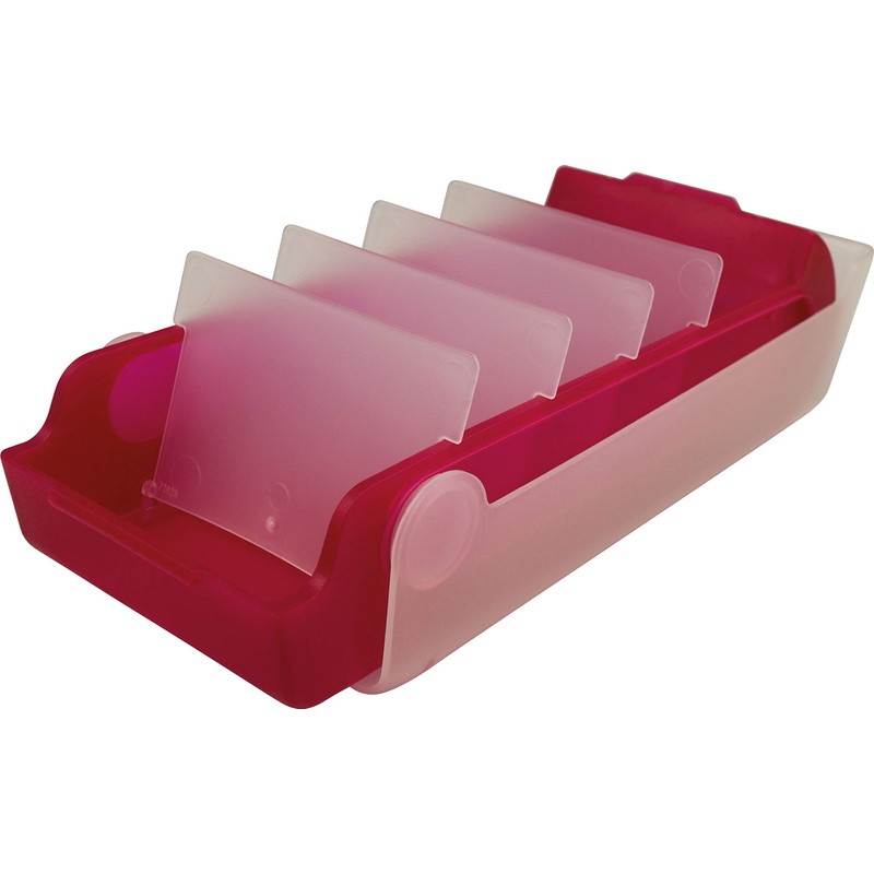 Helit Flash Beebox 800 schede, formato A7, colore: rosso