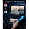 AX2V 7" HD Apple Carplay Screen for Car，2-in-1 Wireless CarPlay