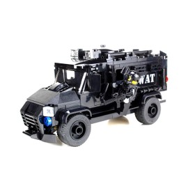 Battle Brick Armored Police SWAT Truck Custom Set