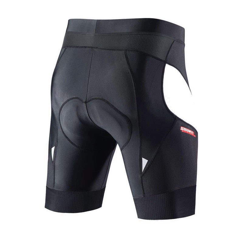 Souke Sports Men’s 4D Padded Cycling Shorts - Breathable &