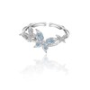 Stylish open adjustable women's ring Delicate butterfly ring (M3241)