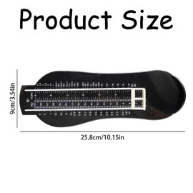 Bojueshaw Foot Measure,Foot Measure Sizer Device,Shoe Measure for Kids,Toddler Foot Measure,Shoe Size Measure Essential for Fast-Growing Kids
