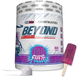 EHP Labs EHP Labs x Ghostbusters Beyond BCAA Powder Amino Acids Supplement for Muscle Recovery - Sugar Free BCAAs Amino Acids Post Workout Recovery Powder & EAA Amino Acids Powder - 60 Servings (Ecto Freeze)
