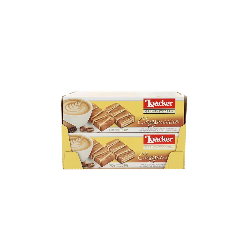 Loacker Patisserie Cappuccino, 100g/3.53oz., pack of 12