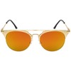 Edge I-Wear Pantos Shape Flat Lens Sunglasses 23059-FLREV-1(M.G)