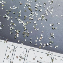 1000PCS Silver Mini Rhinestones Nail Art Charms Multi Shape Crystal Flat Back Nail Gems 3D Moon Heart Star Flower Nail Diamonds Kawaii Nail Crafts Acrylic Nail Rhinestone for Women Girls DIY Manicure