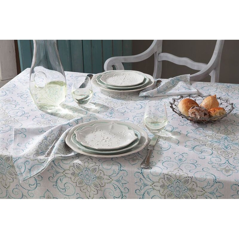 Lenox French Perle Charmed Tablecloth 52" x 70"