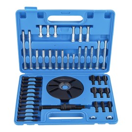 maXpeedingrods Harmonic Balancer Puller Kit, Harmonic Balancer Removal Install Tool Kit, Crankshaft Pulley Puller Removal Tool, Flywheel Gear Steering Wheel Puller Removal Pulling Set, 52 PCS