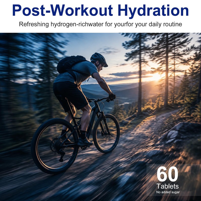 Hydrogen Water Tablets with Magnesium, Unflavored, 60 Count