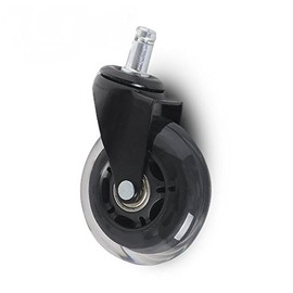 WOIWO 1PCS 3-inch PU Transparent Castle-type Furniture For The Foot Wheel Of The Office Chair.