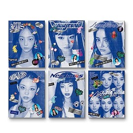 DREAMUS NewJeans New Jeans 1st EP Album Bluebook Version CD+Mini Poster On Pack+Log Book+Pin-up Book+Phoning Manual Book+ID Card+Sticker Pack+Photocard+Tracking Sealed (Random)