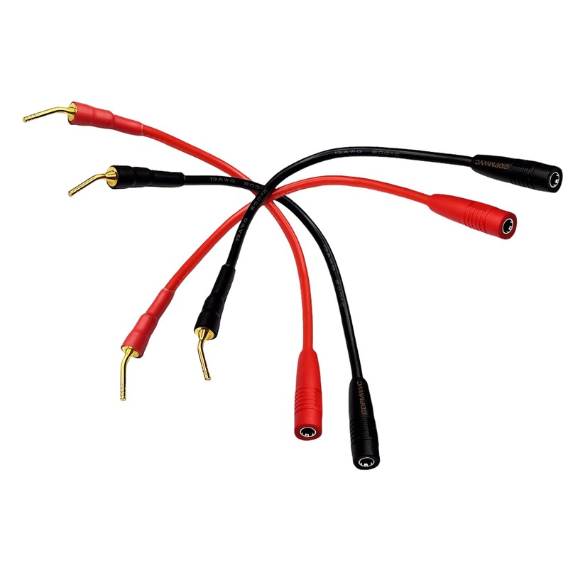 CDPMWVC Pin Plugs to 4mm Banana Jack Speaker Cable, 6